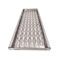 Plaque antidérapante personnalisée et galvanisée avec une feuille métallique à bouche de crocodile pour grille de sécurité