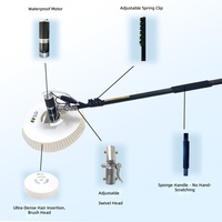 Brosse de nettoyage électrique sous-marine pour aquarium et piscine, outil de décontamination motorisé automatique et étanche, écologique