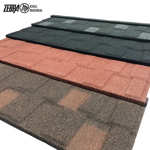 Tegola metallica rivestita in pietra colorata per tegole in acciaio alukink lamiera di colore <span class=keywords><strong>copertura</strong></span> in sabbia tegola rivestita in pietra - Product Image 6