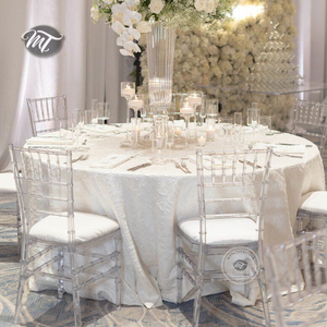 Wholesale Banquet Hall Stackable Pc Wedding clear Acrylic Resin Chiavari <strong>Bamboo</strong> <strong>Chairs</strong> with Cushion Pad - Product Image 1