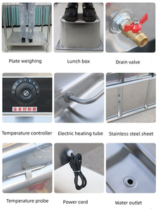 Meilleures ventes, directement de l'usine : Réchaud électrique sur pied à 4 compartiments isolés, <span class=keywords><strong>chauffe</strong></span>-rapide, 220V, pour buffet et présentation alimentaire - Product Image 6