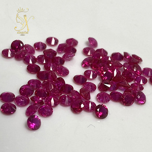 Rubino Sintetico all'Ingrosso da 0,8mm a 2,9mm per Creazione <span class=keywords><strong>di</strong></span> Gioielli, Gemme <span class=keywords><strong>di</strong></span> Laboratorio <span class=keywords><strong>di</strong></span> Piccole Dimensioni, Rubino <span class=keywords><strong>Rosso</strong></span> Taglio Rotondo, Gemma Sfusa - Product Image 3