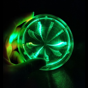 RGB lampu LED-Up coaster untuk minuman minuman keras botol berkedip terowongan klub Bar dekorasi Natal untuk pesta wisuda - Product Image 1