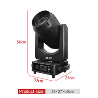 Luz Móvil de Haz A400 de 400W, Lámpara Osram 421, Lente de Gran Apertura de 170mm, Control RDM para DJ, Conciertos, Discotecas, Bodas y Espectáculos