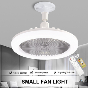Licht-LED-Lüfter, moderner <span class=keywords><strong>2</strong></span>-in-1-Deckenventilator mit Licht, abnehmbares 25-W-Lampen-Lüfterblatt mit Fernbedienung 3000K-6500K AC85-265V, weiß - Product Image 6