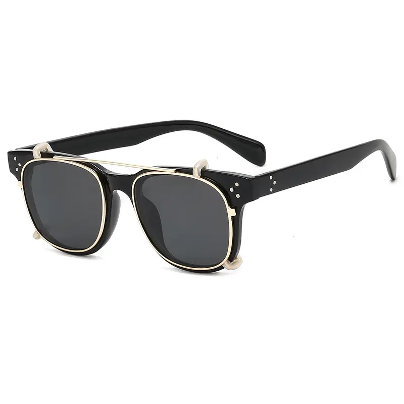 Morglow Trendy Gepolariseerde Clip Op Lenzen Zonnebril Mannen Shades 2019 Luxe Glazen Zonnebril Womens