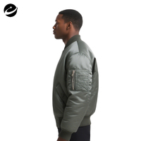 Veste bomber pour homme de luxe, en nylon et polyester imperméable, col côtelé, fermeture éclair, logo personnalisé OEM, design original XUCHANG
