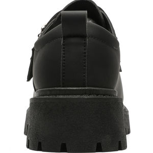 Nouvelles Bottines Derby Noires pour Femmes, à Bas Prix, Livraison Gratuite, Modèle Grand Orteil, en PVC, Fabrication Export, Chaussures de Mode - Product Image 5