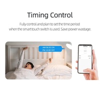 Interrupteur mural intelligent Tuya avec bouton PC 1/2/3/4 gangs, minuterie Zigbee pour la maison et l'hôtel, compatible Smart Life