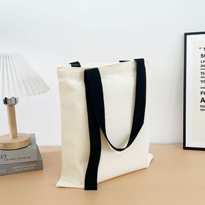 Bolsa de lona reciclable con diseño de moda y logotipo personalizado OEM, venta al por mayor de bolsos con impresión de logotipo personalizado. - Product Image 2