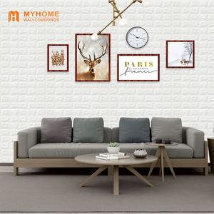 Luxury Home Decoration Soft <strong>WallPaper</strong> 3D Foam Wall Panel 3D Brick Wall Stickers - Product Image 6