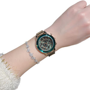 <span class=keywords><strong>Montre</strong></span> à quartz à grand cadran pour <span class=keywords><strong>femme</strong></span>, en acier inoxydable, best-seller <span class=keywords><strong>Amazon</strong></span>, design étudiant à trois aiguilles, pour la mode féminine - Product Image 6
