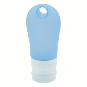 Bouteilles de voyage portables réutilisables en silicone, contenants souples à presser pour lotion, rangement élégant et étanche pour articles de toilette - Product Image 5