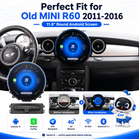 Autoradio Android 15 de 11,8 pouces pour MINI R60 2011-2016 avec CarPlay sans fil et GPS pour la version ancienne, système de navigation multimédia