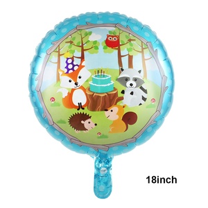 Globo <span class=keywords><strong>de</strong></span> aluminio con diseño <span class=keywords><strong>de</strong></span> animales del bosque para niños, juguete <span class=keywords><strong>de</strong></span> dibujos animados <span class=keywords><strong>de</strong></span> mapache, erizo, zorro, ardilla, para <span class=keywords><strong>cumpleaños</strong></span> - Product Image 6