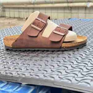 Birkenstocks, sandalias de gladiador para todas las estaciones para <span class=keywords><strong>hombre</strong></span>, <span class=keywords><strong>zuecos</strong></span> de cuero genuino Beige, zapatos para caminar para viajes al aire libre en la playa - Product Image 6