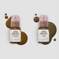 Kuas Perma asli 15 ml Tina Davies Set tinta Cinta alis Makeup pigmen