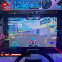 Máquina recreativa de combate aéreo de carreras, gran oferta, para un jugador, operada con monedas, simulador de vuelo y conducción de modo dual, accesorios para FEC, centro comercial, OEM