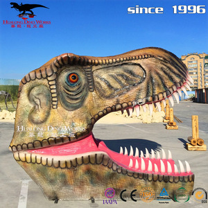 Siège interactif extérieur énorme crâne <span class=keywords><strong>de</strong></span> dinosaure pour décoration <span class=keywords><strong>de</strong></span> parc accessoires <span class=keywords><strong>de</strong></span> <span class=keywords><strong>photographie</strong></span> Simulation d'animaux en silicone - Product Image 3