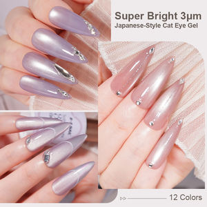R S tırnak popüler süper parlak 3μm japon tarzı kedi göz jel tırnak jeli tırnak jeli lüks yeni Trend renk karışık manyetik Uv - Product Image 6