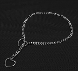 Collier de traction en chaîne métallique Punk Love, accessoires de sexe SM pour adultes, accessoires d'entraînement essentiels pour les serviteurs masculins BDSM - Product Image 3