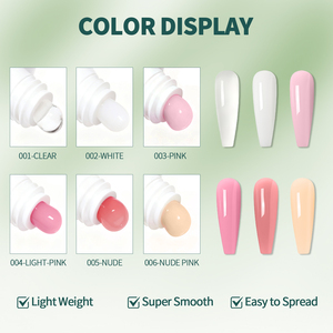 เนลป๊อป HEMA&TPO/ฟรี 6 สี คริสตัล โพลี เจลทาเล็บ เจลขัดเงา ต่อเล็บ ยูวี/แอลอีดี สำหรับใช้ที่บ้านและร้านเสริมสวย 1 ชิ้น - Product Image 4