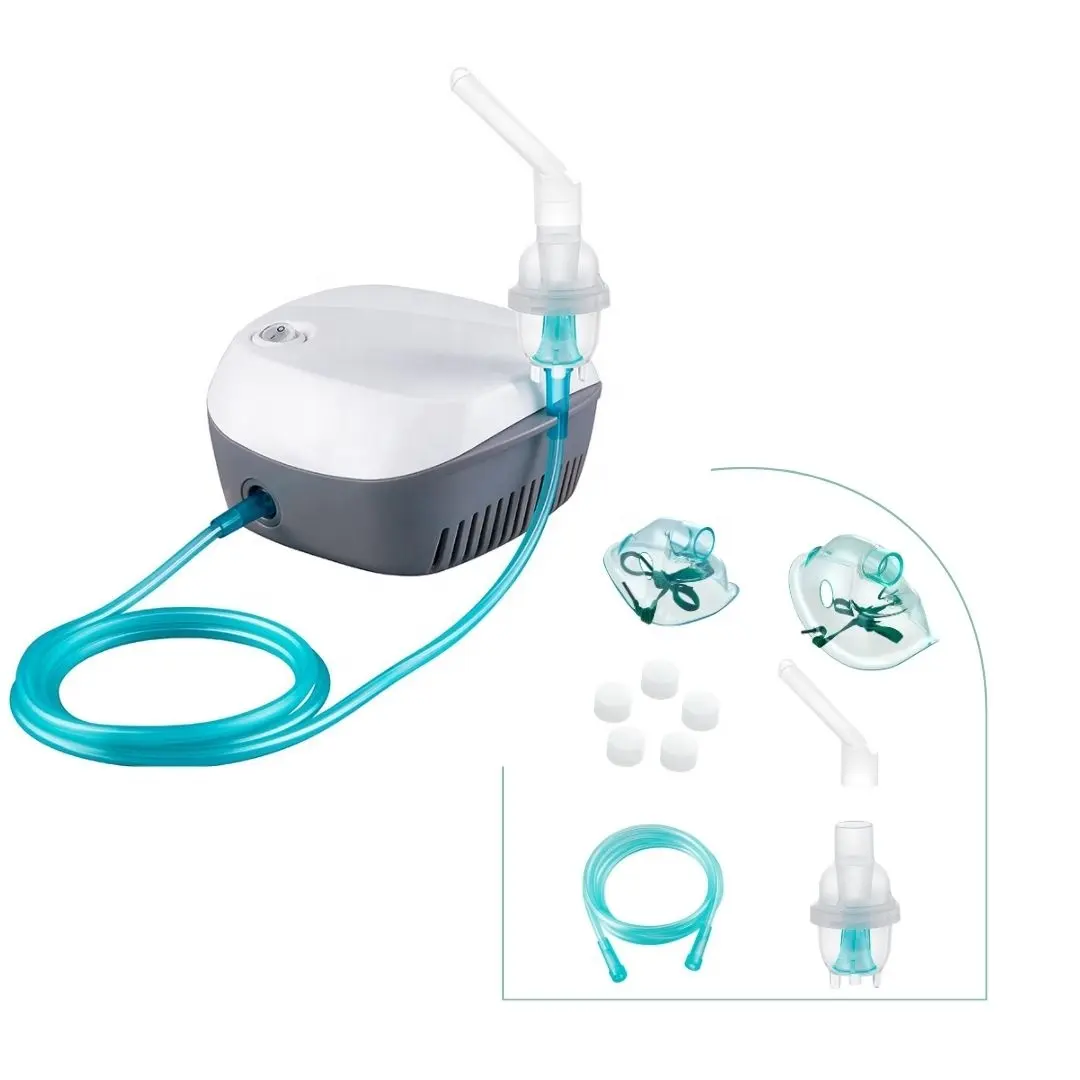 Nebulizer ลูกสูบขนาดกะทัดรัดผลิตภัณฑ์ขายร้อนสำหรับจำหน่ายโรงพยาบาลอุปกรณ์ Nebulizer ดูแลเด็ก