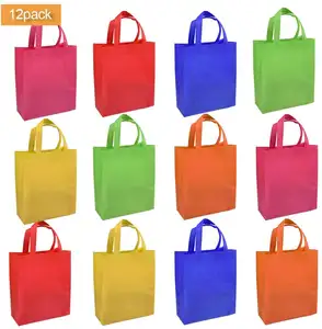 UFOGIFT Non-Woven Polypropylene Small Gift Tote Bag Multipurpose Art Craft Customize Logo Non-Woven Reusable Tote Bags
