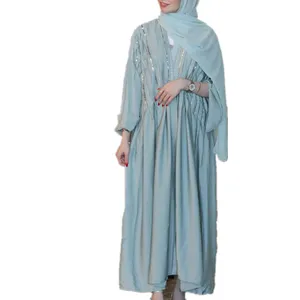 Sang Trọng Phụ Nữ Trang Phục Abaya Phụ Nữ Hồi Giáo Ăn Mặc Chất Lượng Cao Pakistan Ăn Mặc Thanh Lịch Trang Phục Chính Thức Đảng Thổ Nhĩ Kỳ Dresses Cho Phụ Nữ