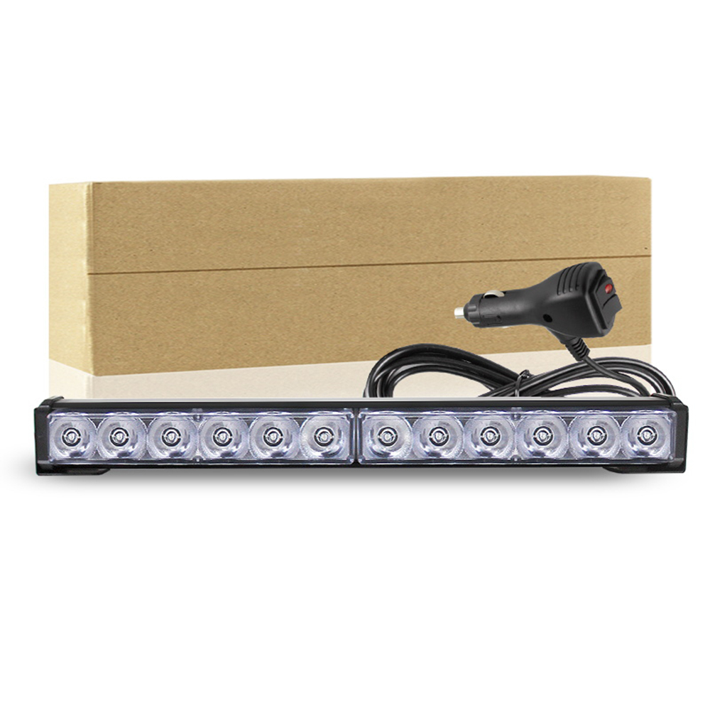 New Hot Sale 37cm 14.6in 2P 36W Auto LED Warning Work Light Bar Car Truck Roof Grid Strobe DRL Flashing Emergency Lamp 12V 24V