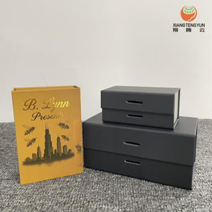 Individuell Bedruckte Luxus-Geschenkbox aus Karton mit Magnetverschluss und Goldfolie aus Recyclingmaterialien für Parfüm und Kleidung - Product Image 6