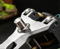 Lance-pierre portable d'extérieur à chargement mécanique rapide et à recul automatique avec cartouche à chargement automatique et fonction de brise-vitre
