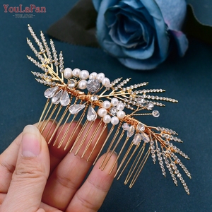 YouLaPan HP01 Accesorio para el Cabello <span class=keywords><strong>en</strong></span> Forma <span class=keywords><strong>de</strong></span> Peine Clásico, Exquisita Flor <span class=keywords><strong>de</strong></span> Aleación, Ideal para Mujeres <span class=keywords><strong>en</strong></span> Bodas, Bailes y Banquetes - Product Image 3