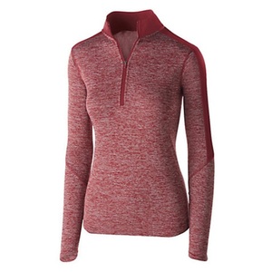 Camisa de manga larga con cremallera para mujer de <span class=keywords><strong>lana</strong></span> <span class=keywords><strong>merino</strong></span> al por mayor - Product Image 3