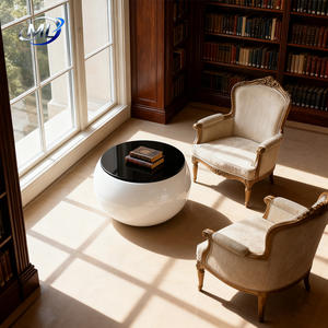 Mesa de Centro de Fibra de Vidrio Duradera, Moderna, Minimalista, de Estilo Italiano, de Diseño Nuevo y Creativo, para Sala de Estar - Product Image 4