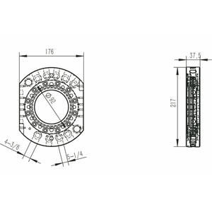 Cuerpo de Herramienta Robótica Articulada ATI QC160 de Repuesto, Mandril Automático de 160 Pies con Cambio Rápido, Módulo de Señal TDR19 P48 - Product Image 1
