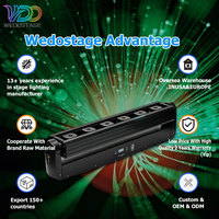 WEDOSTAGE Dj DMX512 Máquina de Efectos Láser de 6 Cabezas con Flechas Giratorias a Todo Color para Escenarios, Fiestas, Bodas y KTV