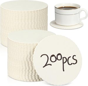 Sous-verres ronds en ardoise jetables personnalisés 5 étoiles de qualité supérieure pour hôtels, avec logo personnalisé, parfumés, en carton moderne - Product Image 1