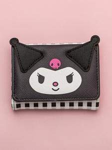 กระเป๋าสตางค์รูปสัตว์แบบขายส่ง กระเป๋าใส่บัตรขนาดเล็ก ช่องใส่เหรียญ ลายการ์ตูน สำหรับวัยรุ่นหญิง กระเป๋าสตางค์แบบพับสาม - Product Image 3