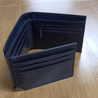 Portefeuille en cuir minimaliste à deux volets pour hommes Personnalisez votre logo Portefeuille pour hommes de haute qualité Vente à chaud d'usine