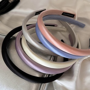 Fasce per capelli alla moda Color crema per donne bambine eleganti all'ingrosso fasce per capelli semplici nuovi accessori alla moda - Product Image 2