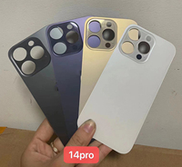 Vitre arrière de remplacement à grand trou pour iPhone 14 Plus 14 Pro Max, panneau arrière en verre, couvercle de batterie, porte, OEM
