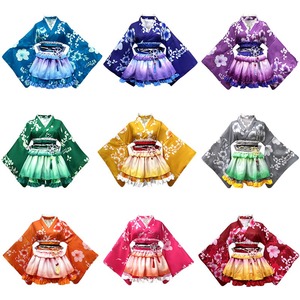 Vendita calda giapponese tradizionale vestito Kimono per le donne Lovelive <span class=keywords><strong>Anime</strong></span> spettacolo teatrale Cosplay Costume con abito mantello Set - Product Image 5