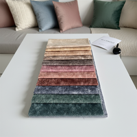 Tissu en velours brûlé de luxe résistant à l'eau imprimé sur mesure 100 % polyester pour canapé, mobilier de maison, textiles et rideaux pour filles