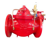 Vanne de régulation/décharge de pression DN150 en fonte ductile GGG50, corps en fonte ductile, commande hydraulique pilote, pour hydrant d'incendie, alimentation en eau EVK