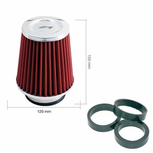 Filtre conique en coton rouge Simoni Racing FSR/UC - Product Image 1