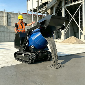 Envío Gratis: Mini Mezcladora de Concreto Autocargable, Portátil, Hidráulica para Construcción, Certificación CE EPA, China - Product Image 1