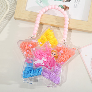 Élastiques à <span class=keywords><strong>cheveux</strong></span> jetables pour enfants, petits, colorés, haute élasticité, design macaron, adaptés aux bébés, n'abîment pas les <span class=keywords><strong>cheveux</strong></span> - Product Image 4