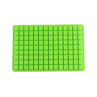 Mini moule en silicone carré à 126 cavités pour la décoration de gâteaux-Bonbons Chocolat Gummy Ice Cube Jelly Ganache Moules Emballés Sac OPP