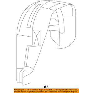 Revestimientos de Guardabarros Traseros para Jeep Compass Patriot 5303948AC, Pieza de Repuesto de Plástico Negro - Product Image 5